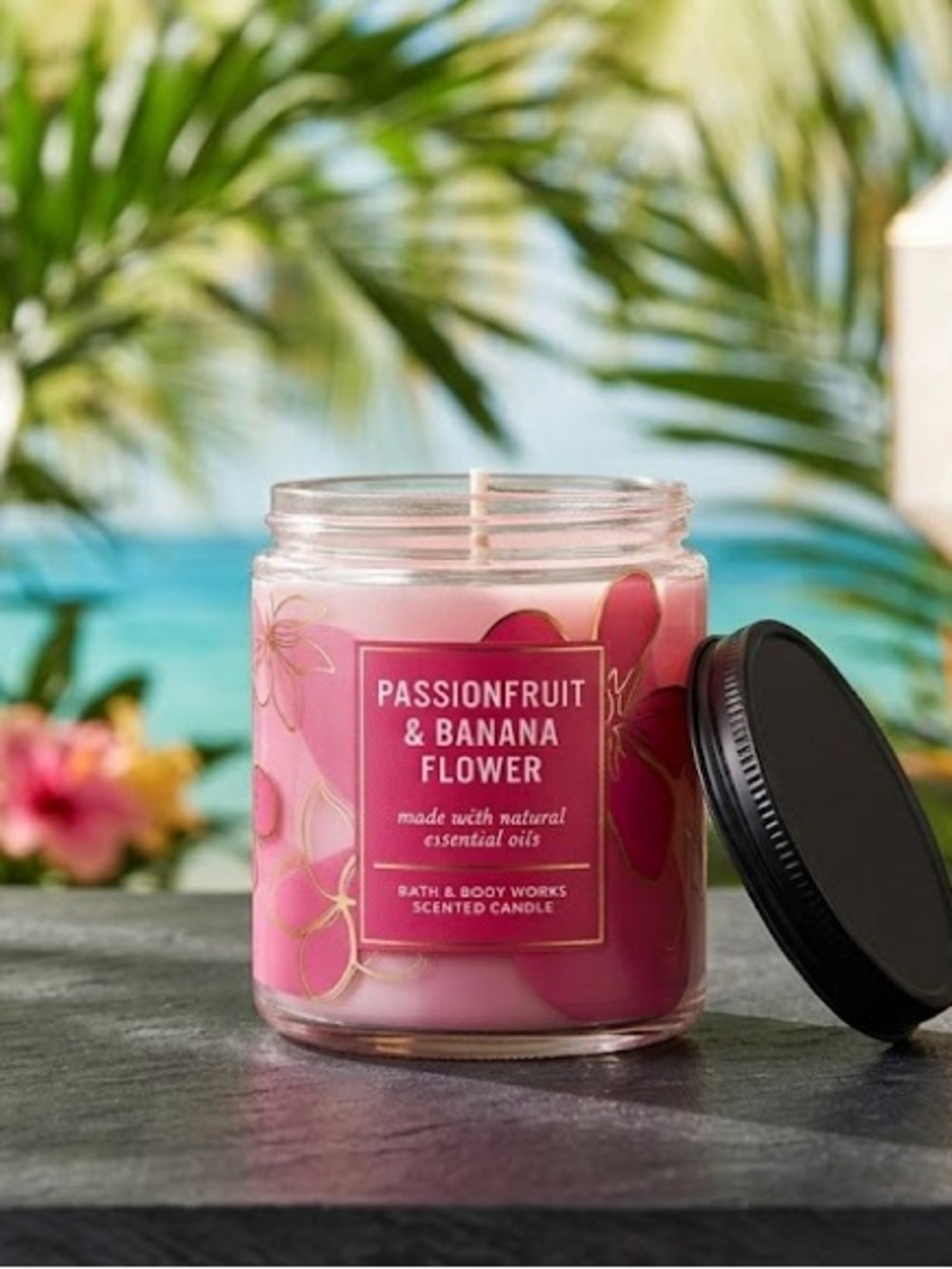 🌺 Bath & Body Works Passionfruit & Banana Flower Single Wick Candle